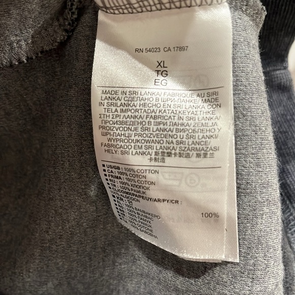 [XL/PTP:23”]Banana Republic Men's Blue Gray Knit 1/4 Zip-Up Cotton Sweatshirt - Picture 7 of 7